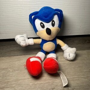 Sonic the Hedgehog Small Plush Stuffed Animal Blue Red White 10 Inch